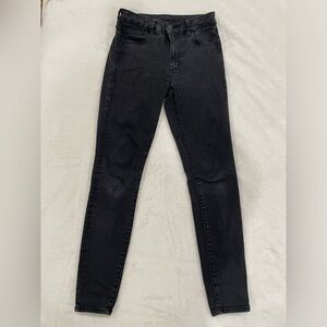American Eagle Black Stretch Denim Skinny Size 6